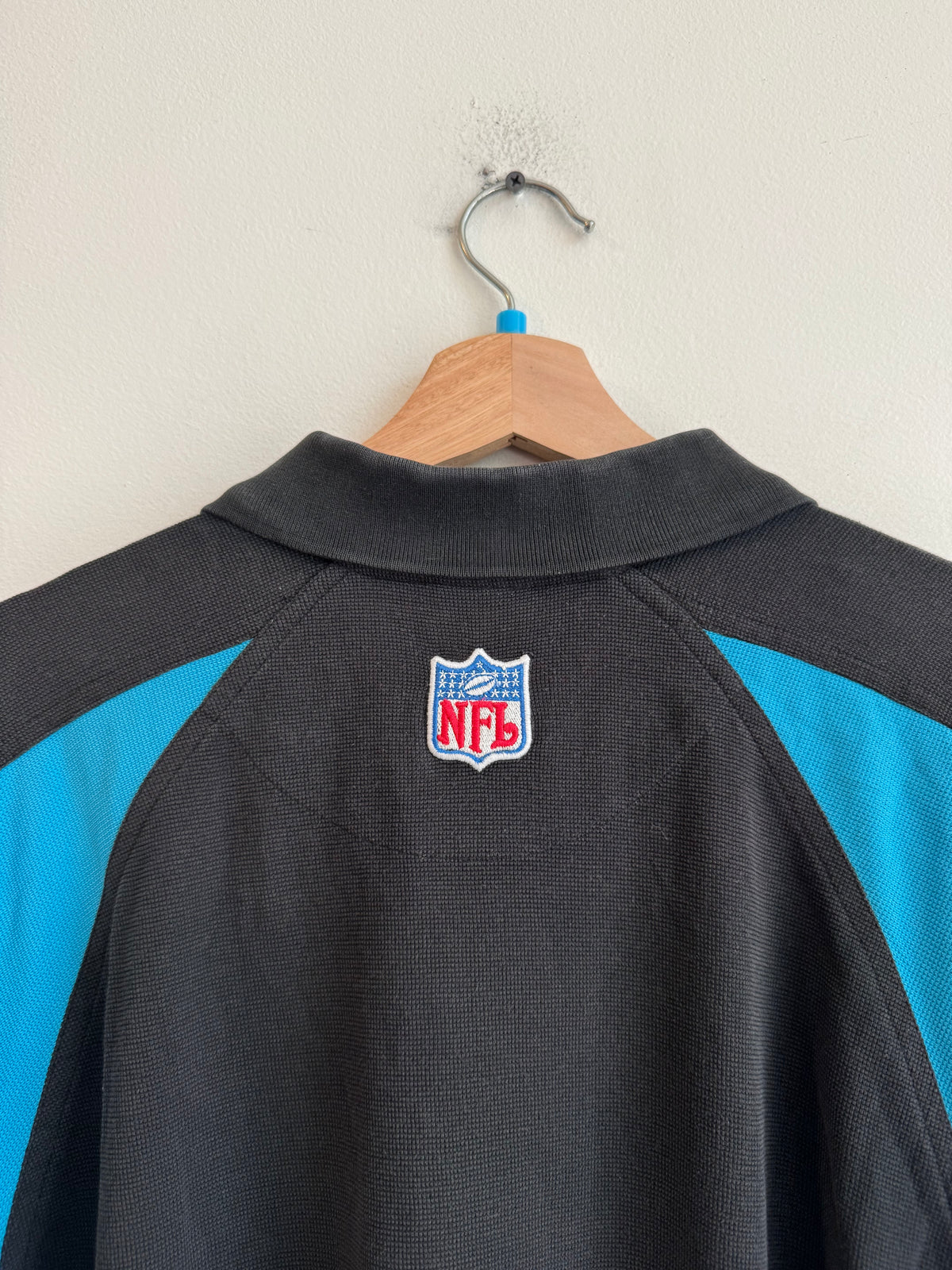 00s Carolina Panthers Reebok Play Dry Polo Shirt (L)