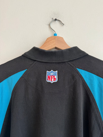 00s Carolina Panthers Reebok Play Dry Polo Shirt (L)
