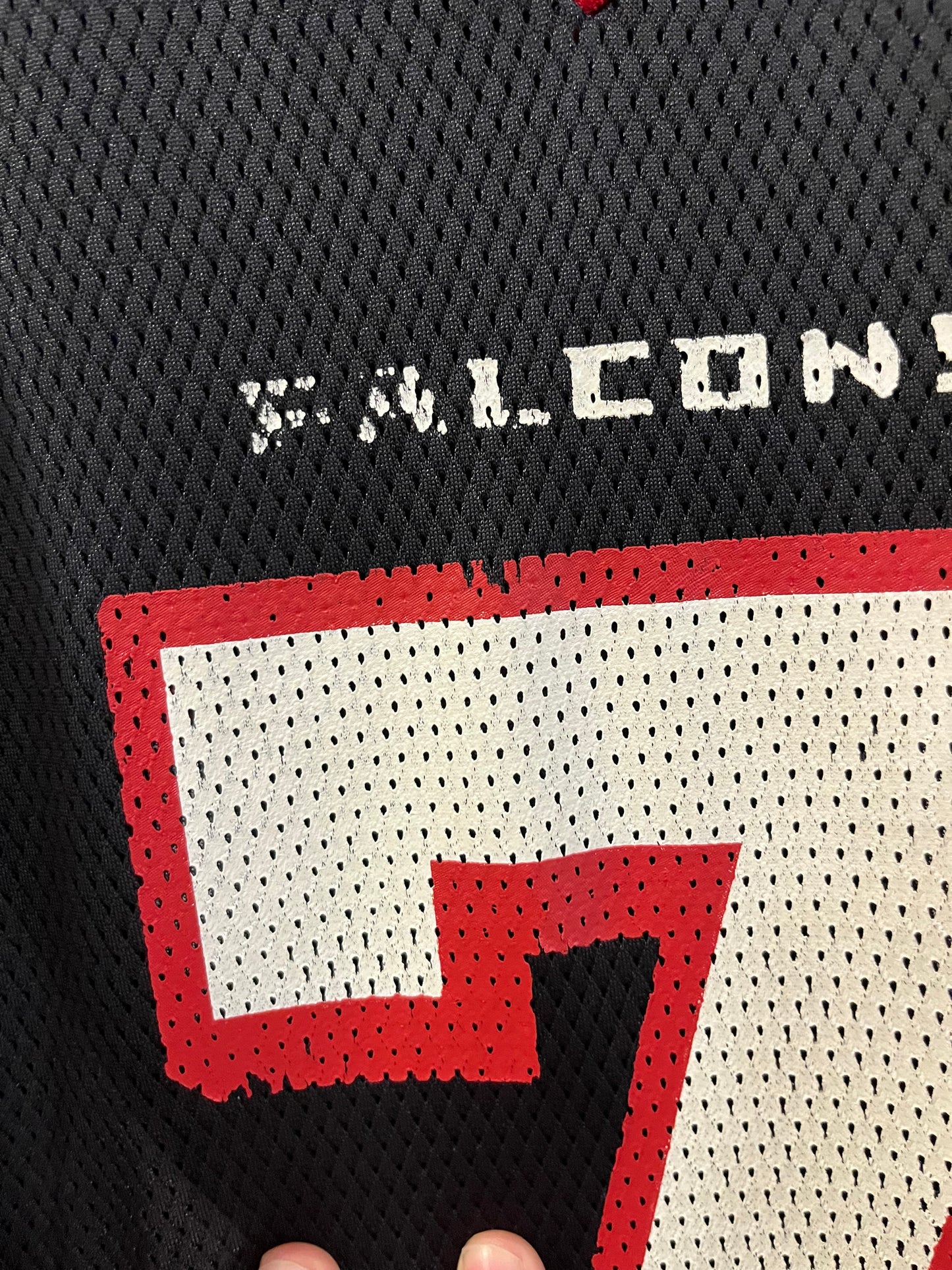 00s Atlanta Falcons Black Mike Vick NFLJersey (L)