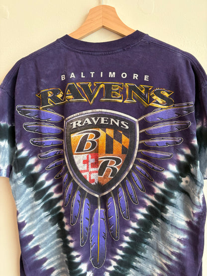 00s Baltimore Ravens Majestic Tie Dye Tee (L)