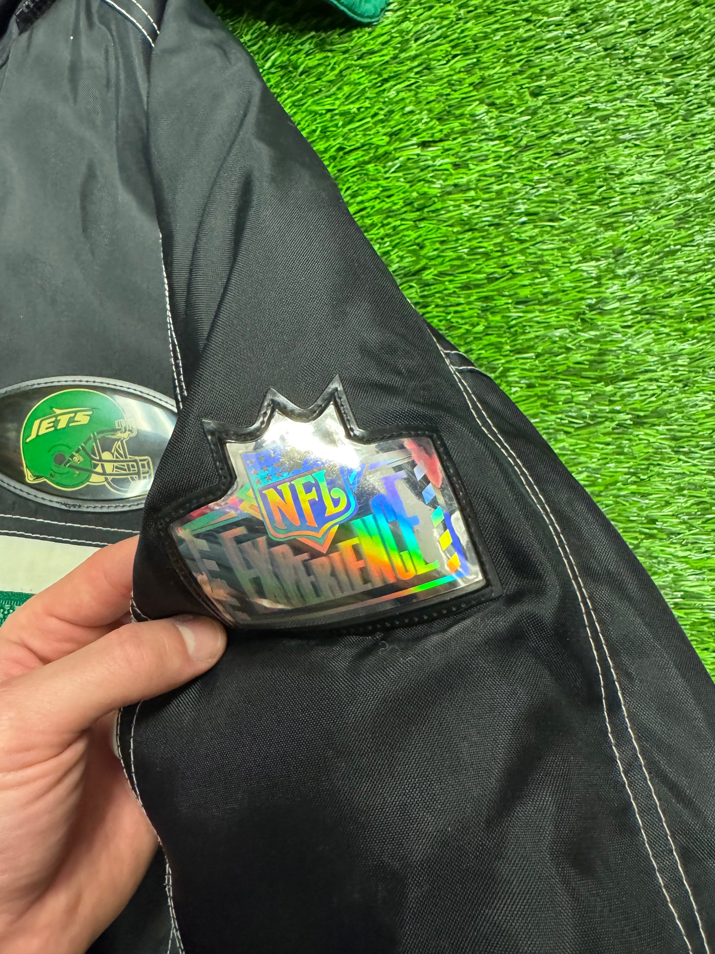 90s New York Jets Vintage Pro Player NFL Puffer Jacket (XL)