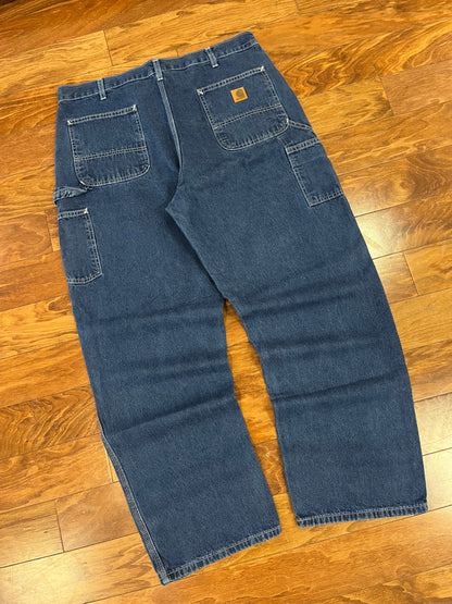 2015 Carhartt Dark Carpenter Jeans (40 x 32)