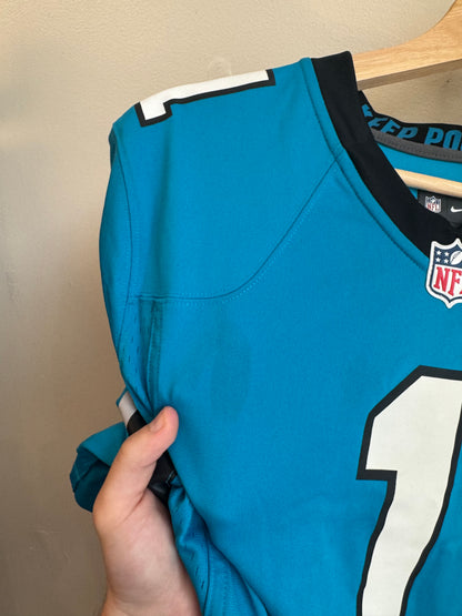 2010s Carolina Panthers Cam Newton Blue Nike NFL Jersey (S)