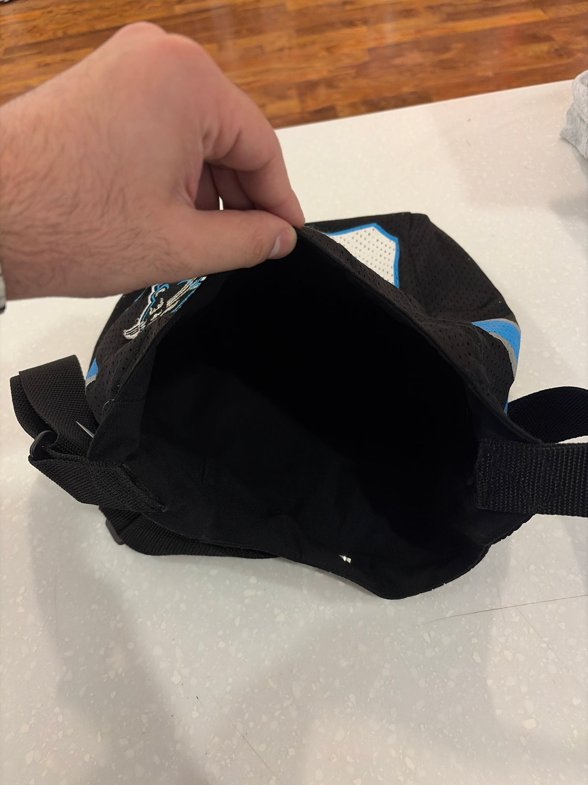 Carolina Panthers Football Jersey Crossbody Mesh Shoulder Bag
