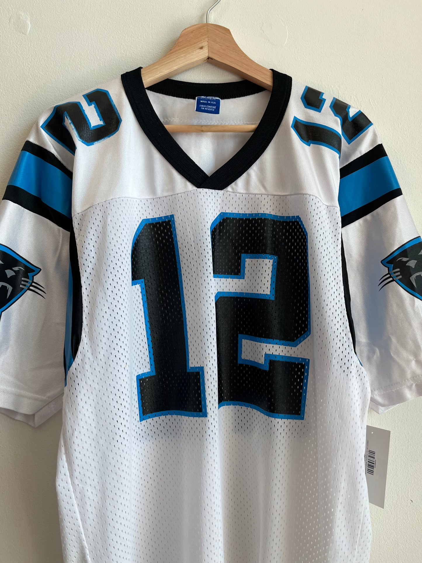 90s Carolina Panthers Kerry Collins Away Number 12 Champion Jersey (M)