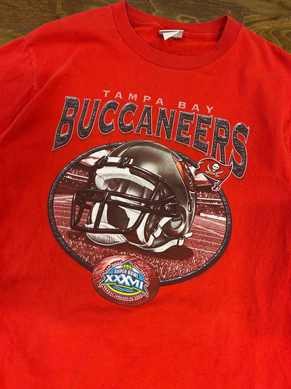 2003 Tampa Bay Buccaneers Super Bowl Helmet Tee (M)