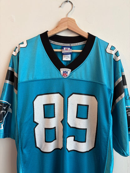 00s Carolina Panthers Steve Smith Reebok Blue Jersey (M)