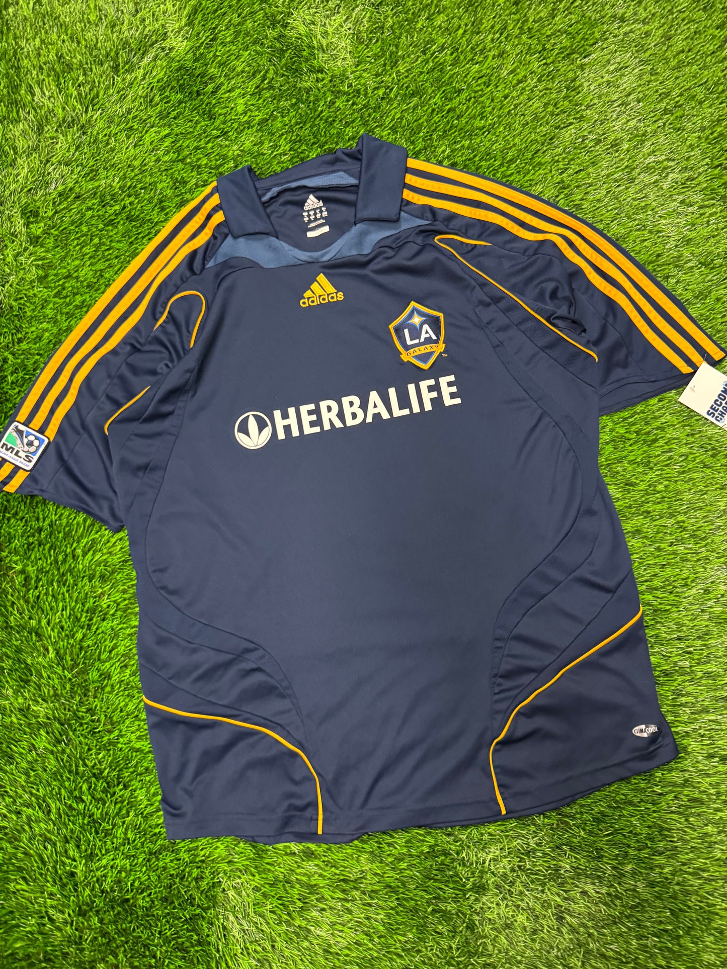 LA Galaxy Adidas Home Jersey Herbalife MLA 2008 Kit (XL)