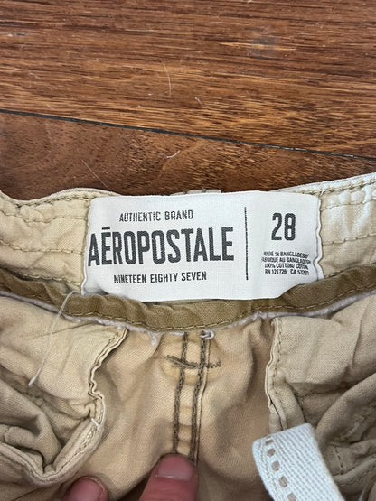 00s Aeropostale Tan Cargo Shorts (28)