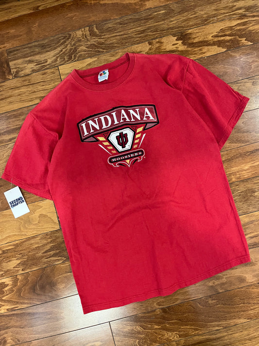 90s University of Indiana Hoosiers Embroidered Tee (L)