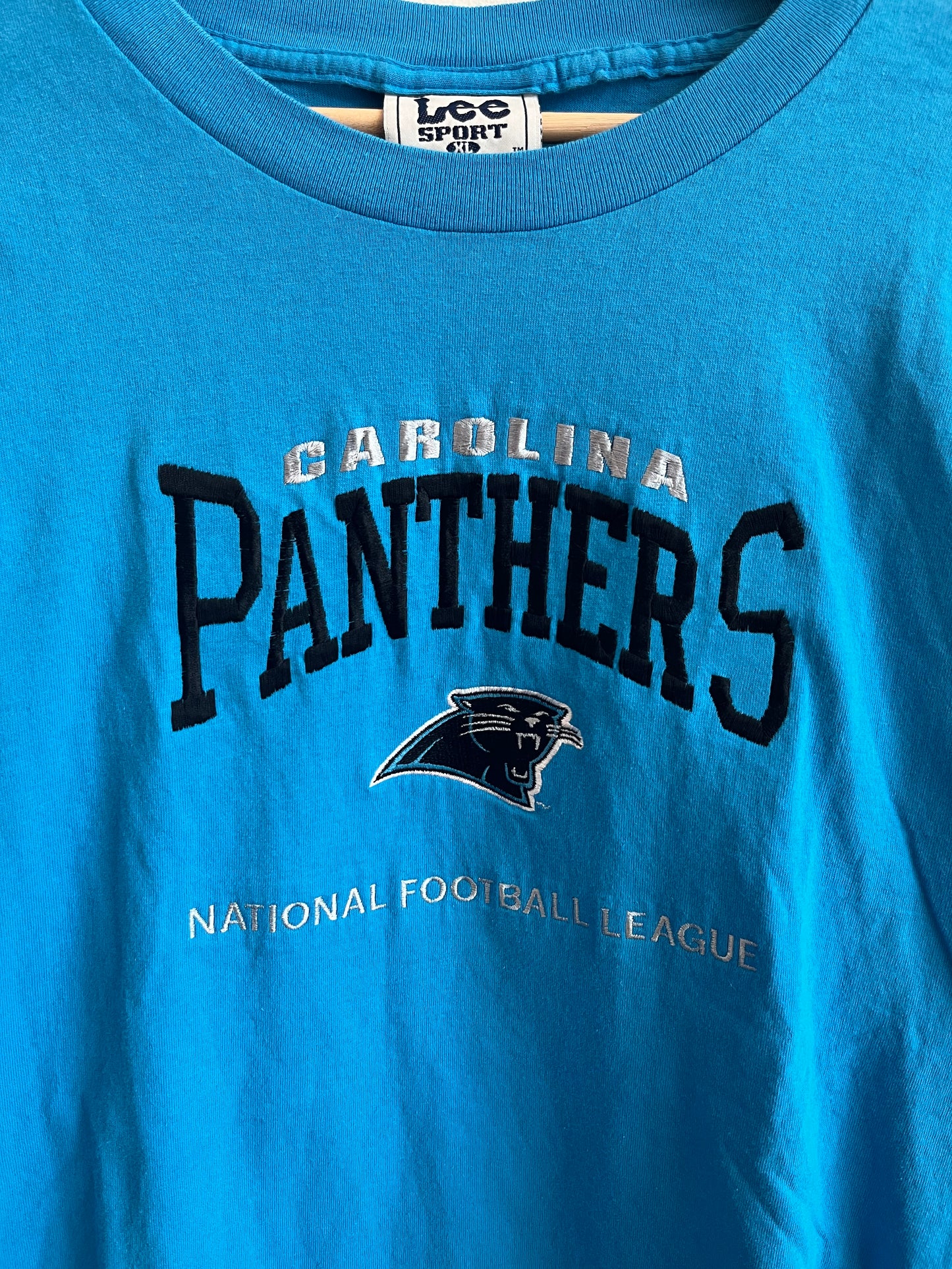 90s Carolina Panthers Embroidered Lee Sports NFL Tee (XL)