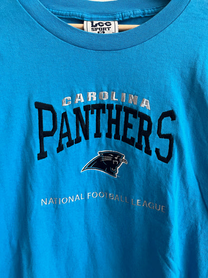 90s Carolina Panthers Embroidered Lee Sports NFL Tee (XL)