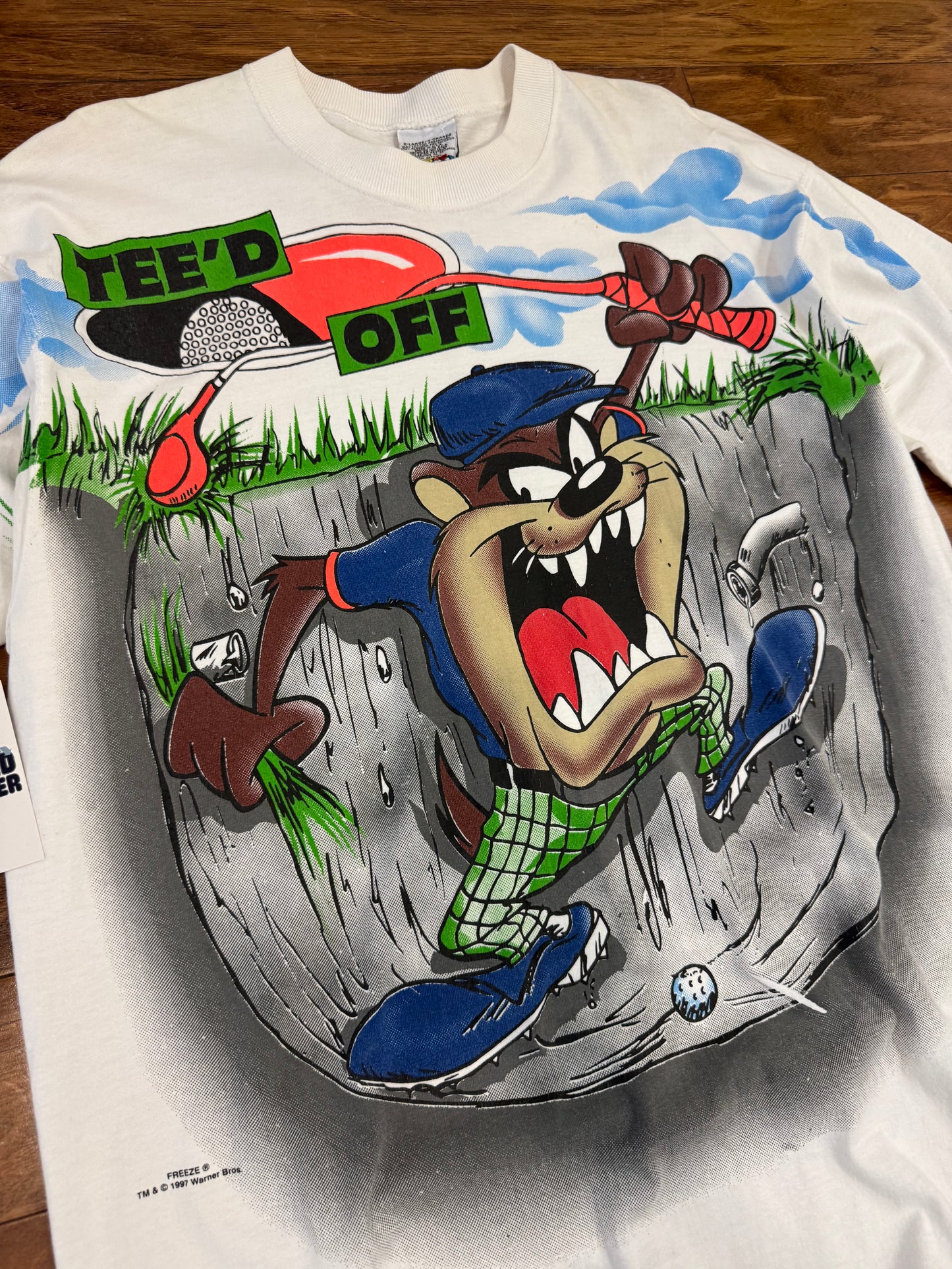 1997 Tee'd Off Taz Graphic AOP Tee (XL)