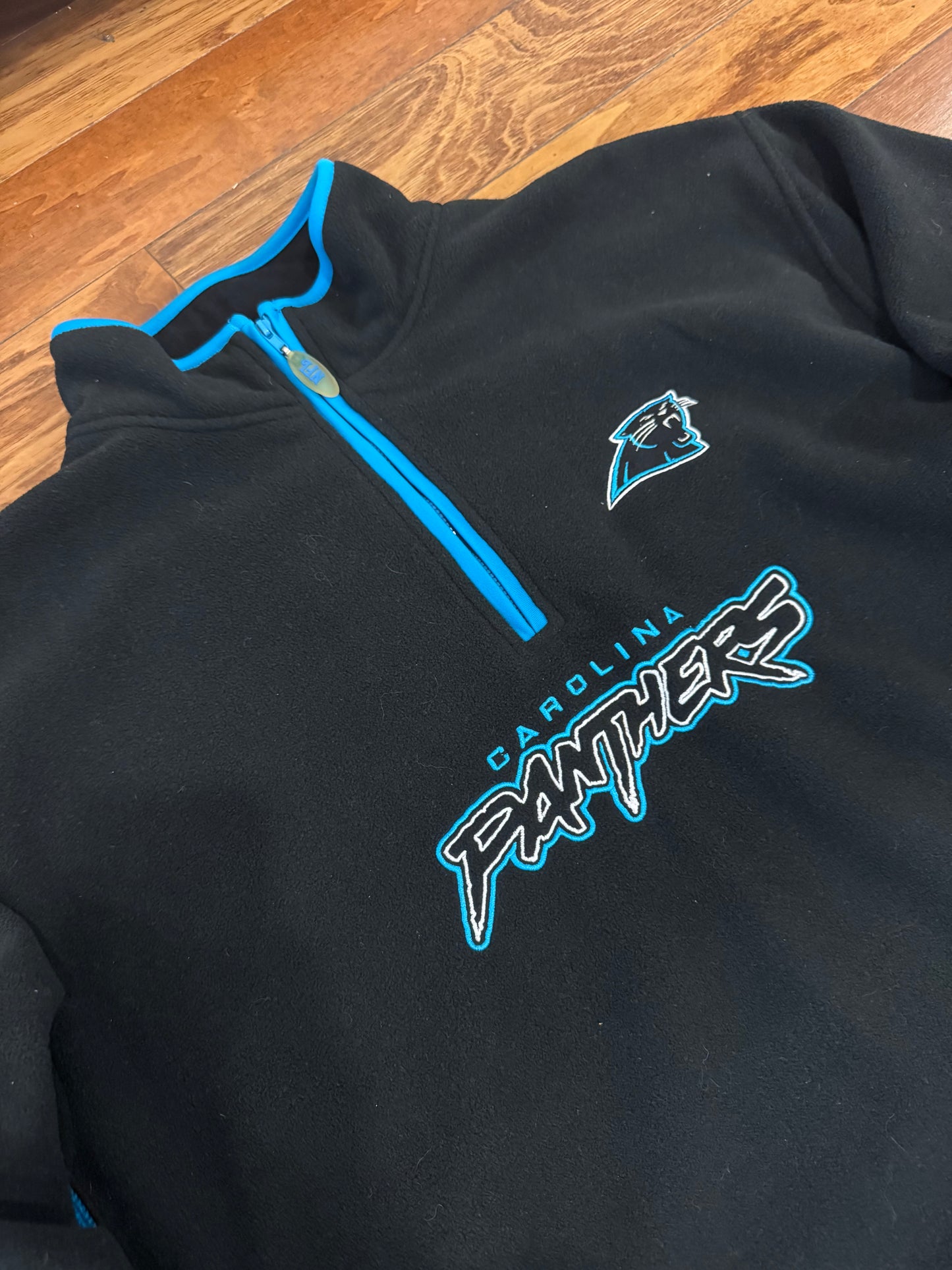 00s Carolina Panthers Quarter Zip Fleece Sweater (XL)