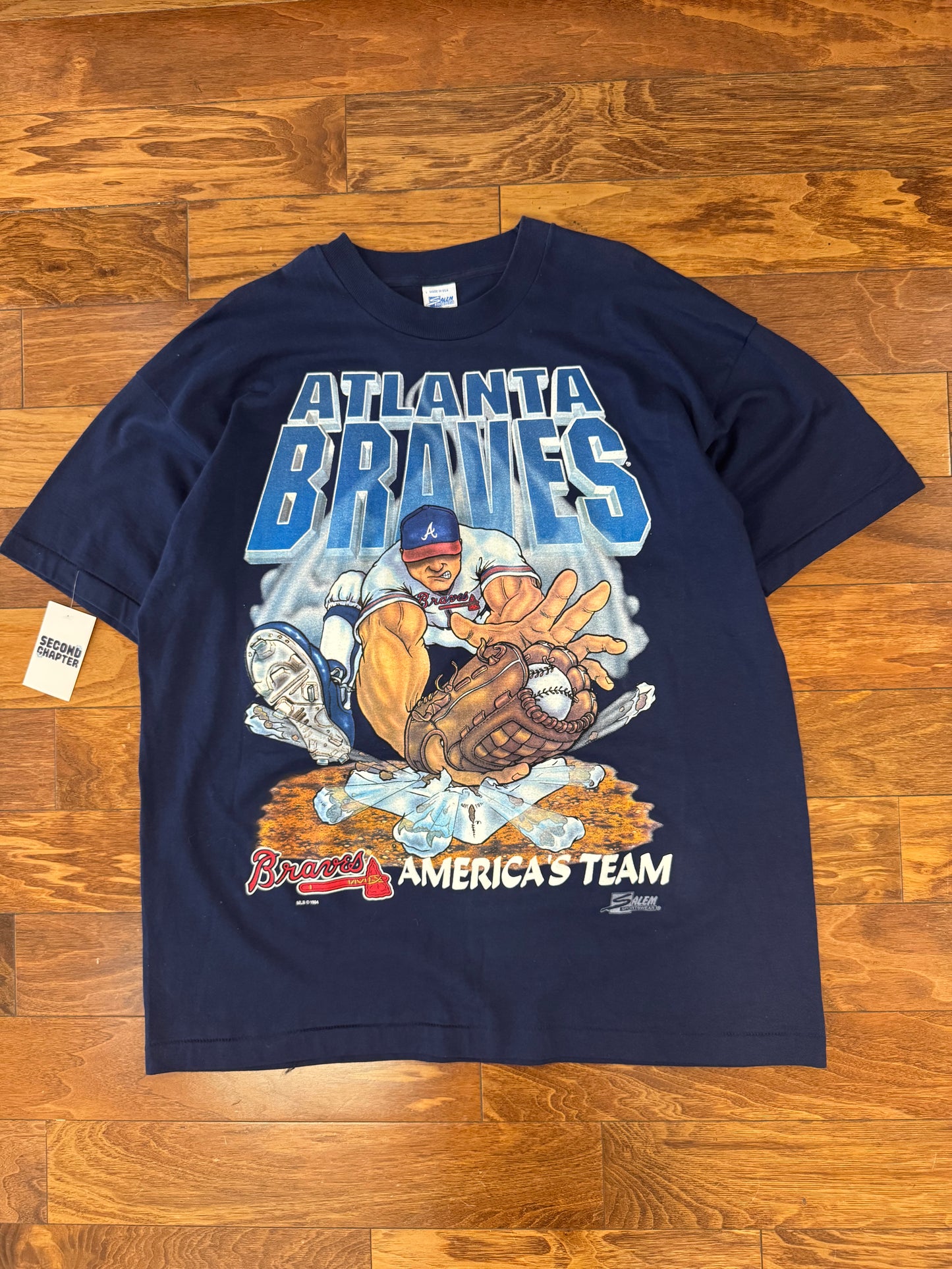 1994 Atlanta Braves Shattered Graphic Salem Tee (XL)