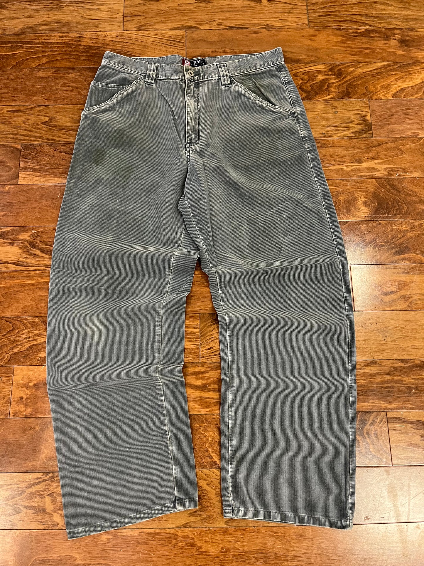 00s Chaps Ralph Lauren Teal Corduroy Pants (34 x 32)
