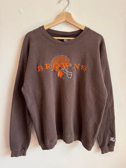 90s Cleveland Browns Starter Embroidered Crewneck (L)
