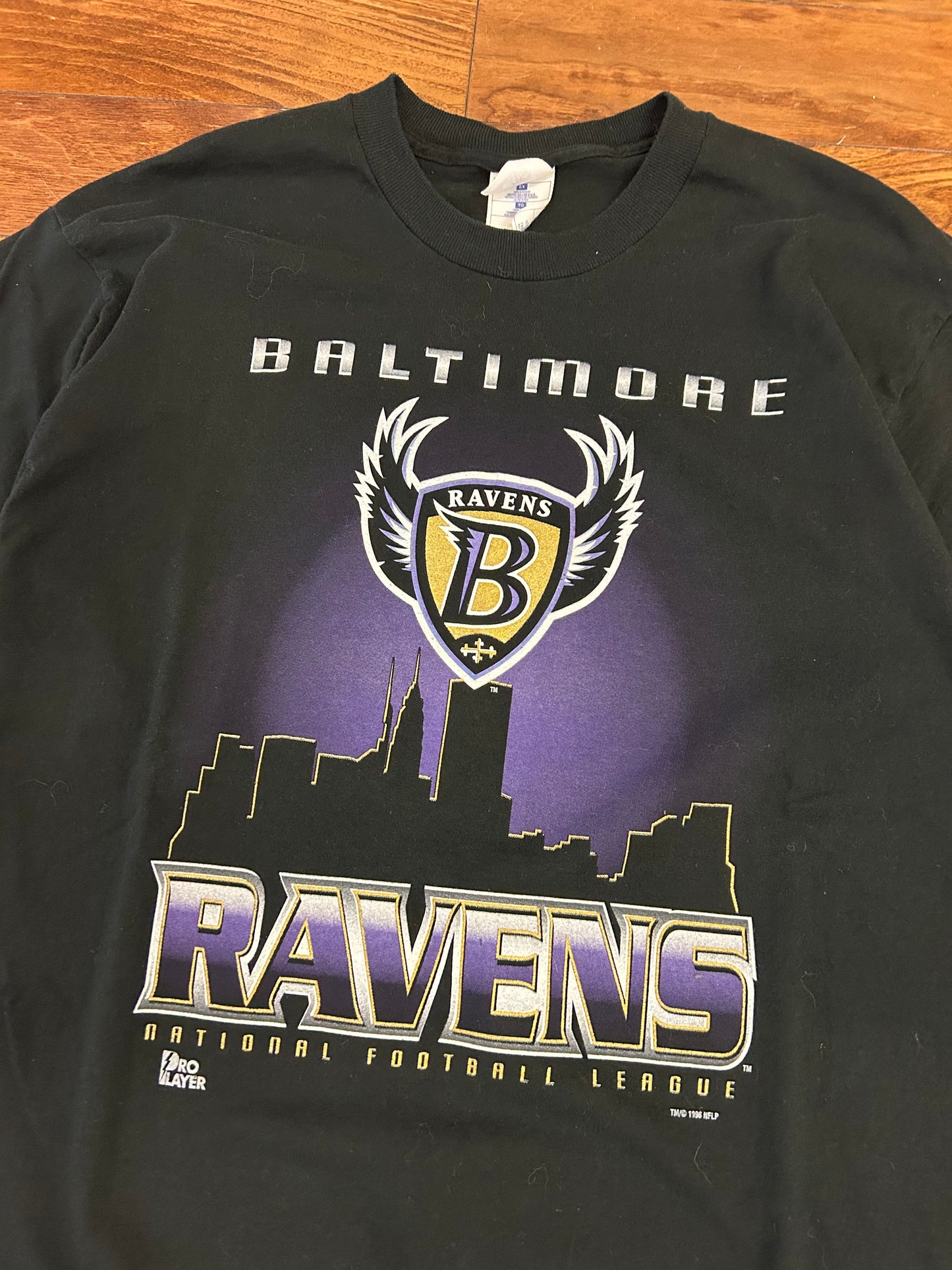 1996 Baltimore Ravens Banned Logo Tee (XL)