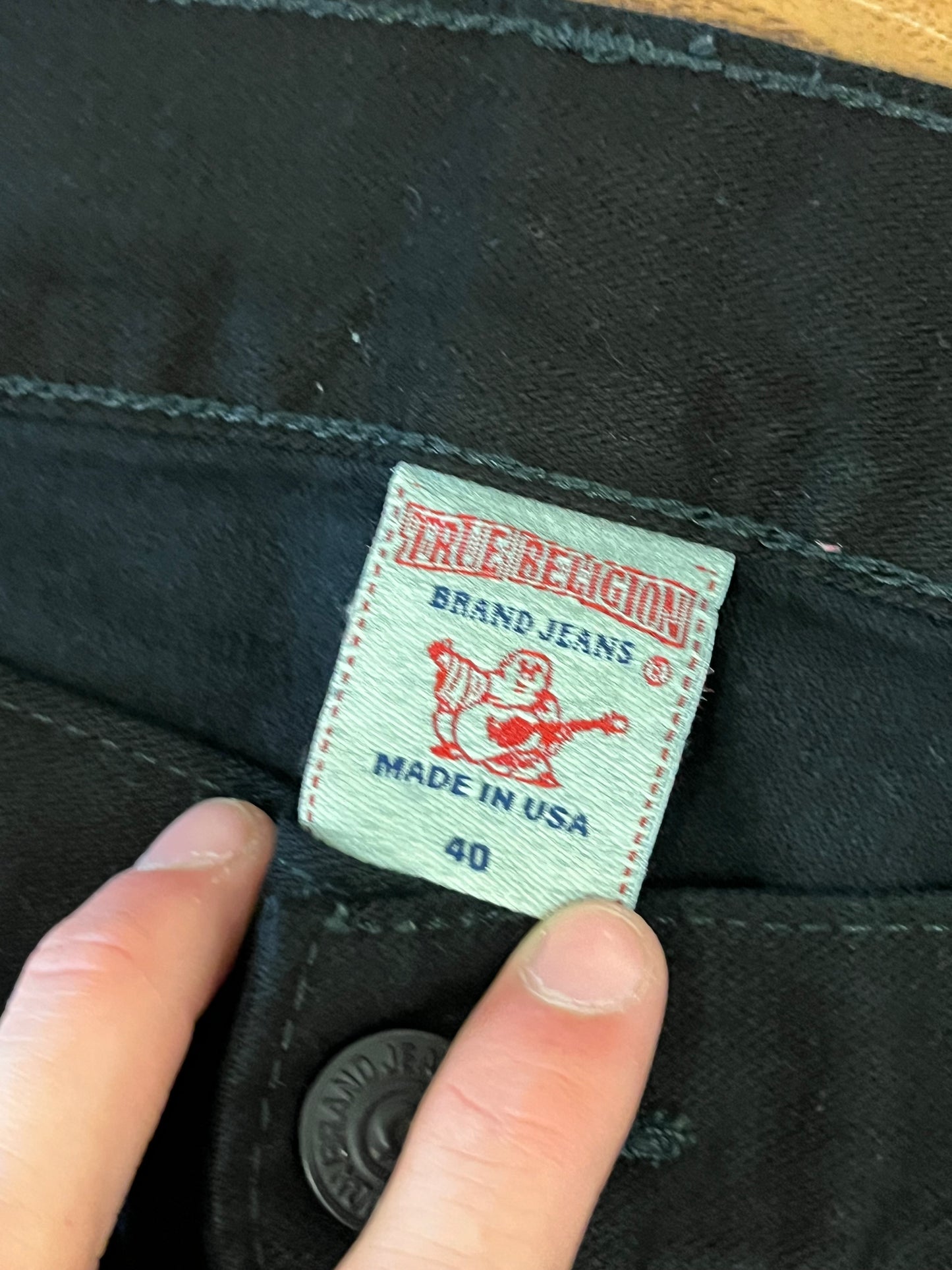 00s True Relgion Black Ricky Jeans (42 x34)