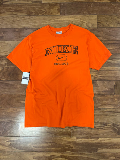 00s Nike Orange Spell Out Tee (XL)