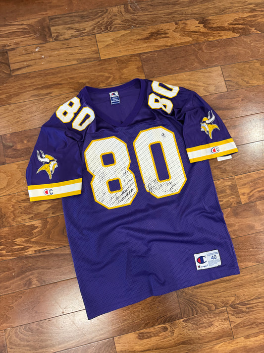 90s Minnesota Vikings Cris Carter Champion Jersey (M)
