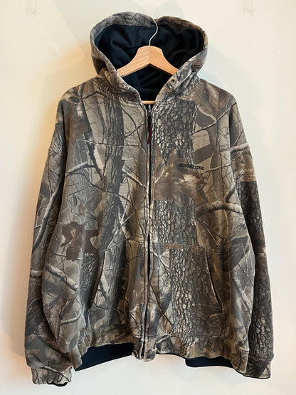 90s Winchester Camo Zip Up Hoodie (XXL)
