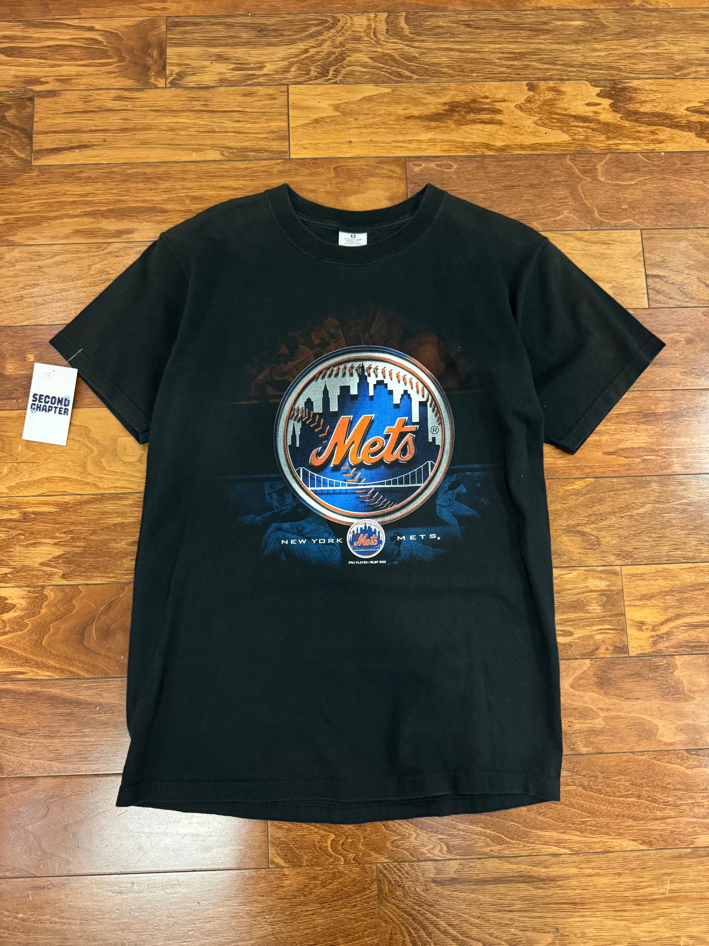 2000 New York Mets Big Logo Vintage MLB Graphic Tee (M)