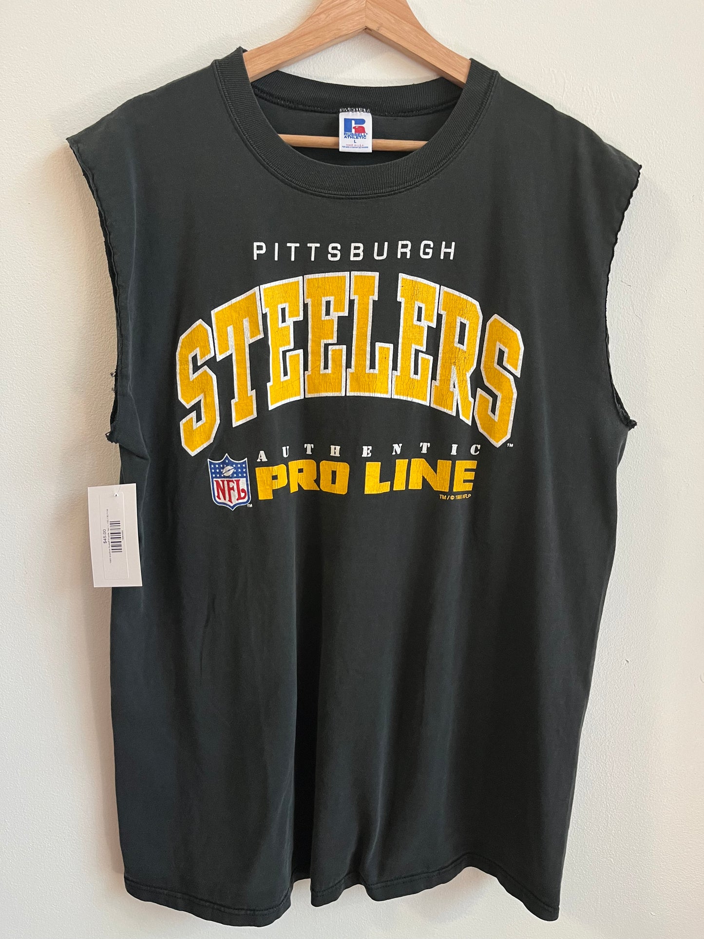 1995 Pittsburgh Steelers Russell Muscle Tee (L)