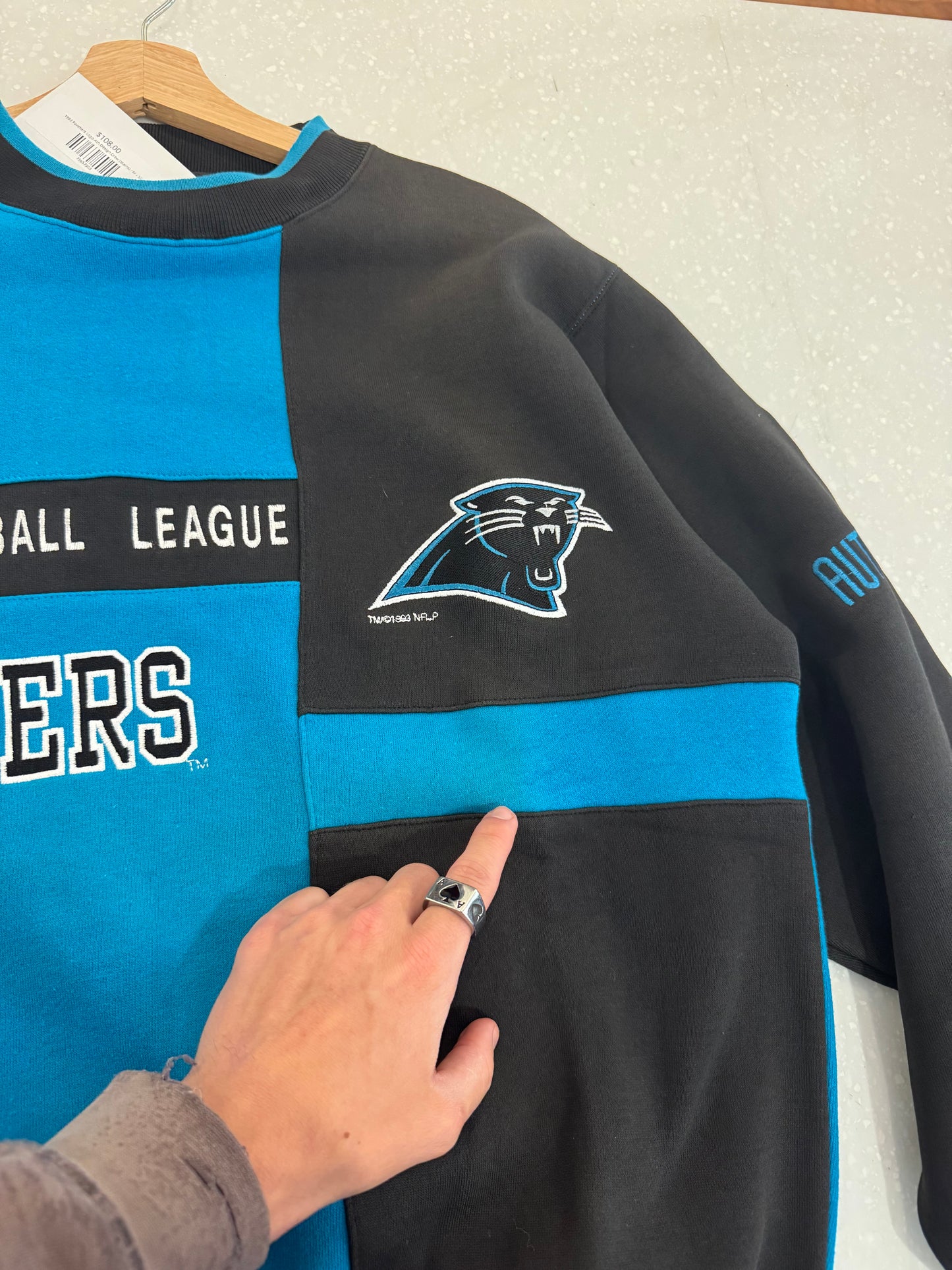 1993 Carolina Panthers Logo Athletic Design Crew Neck (M)