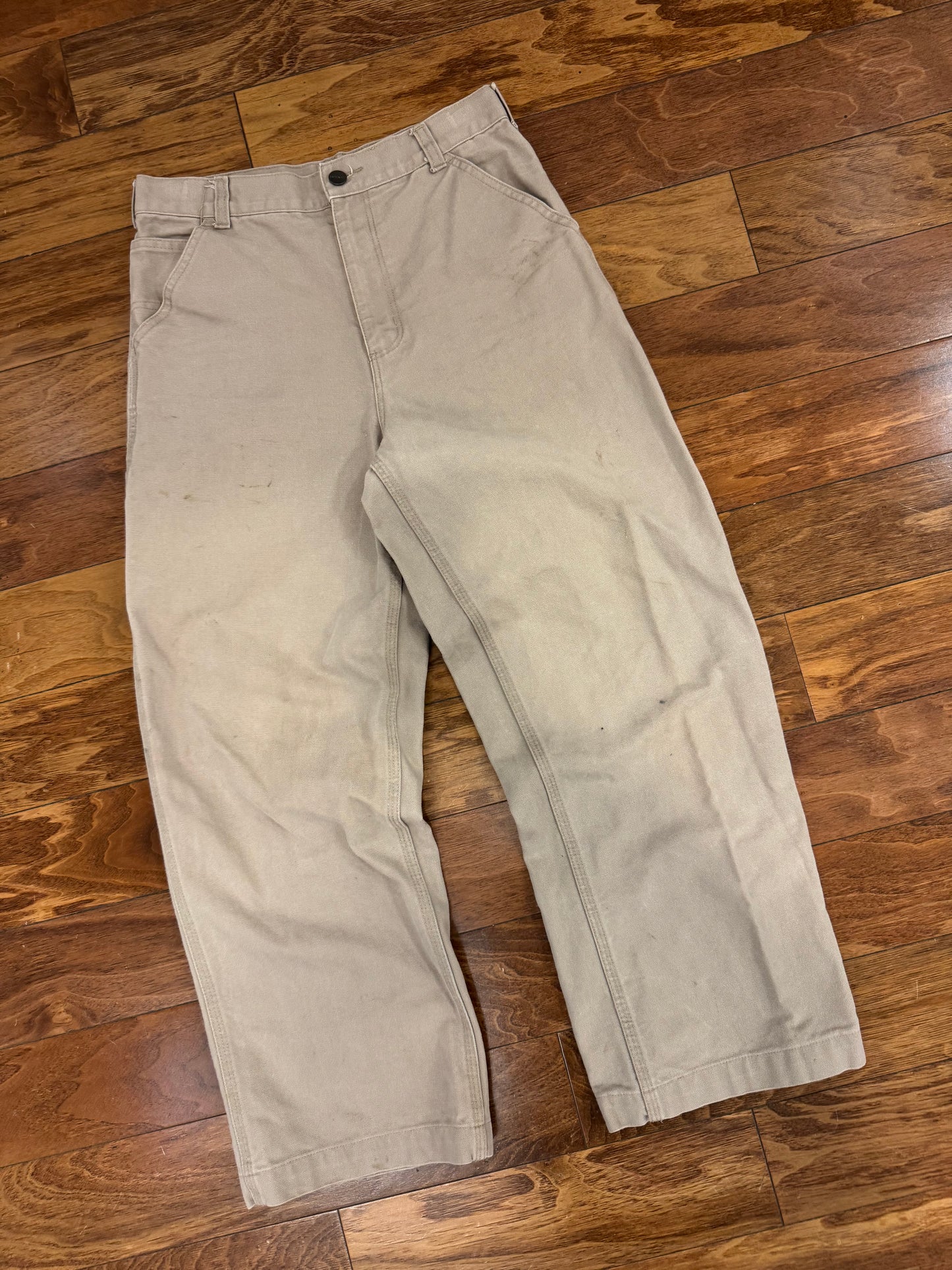 00s Carhartt Women's Khaki Carpenter Pants (28 x 28)