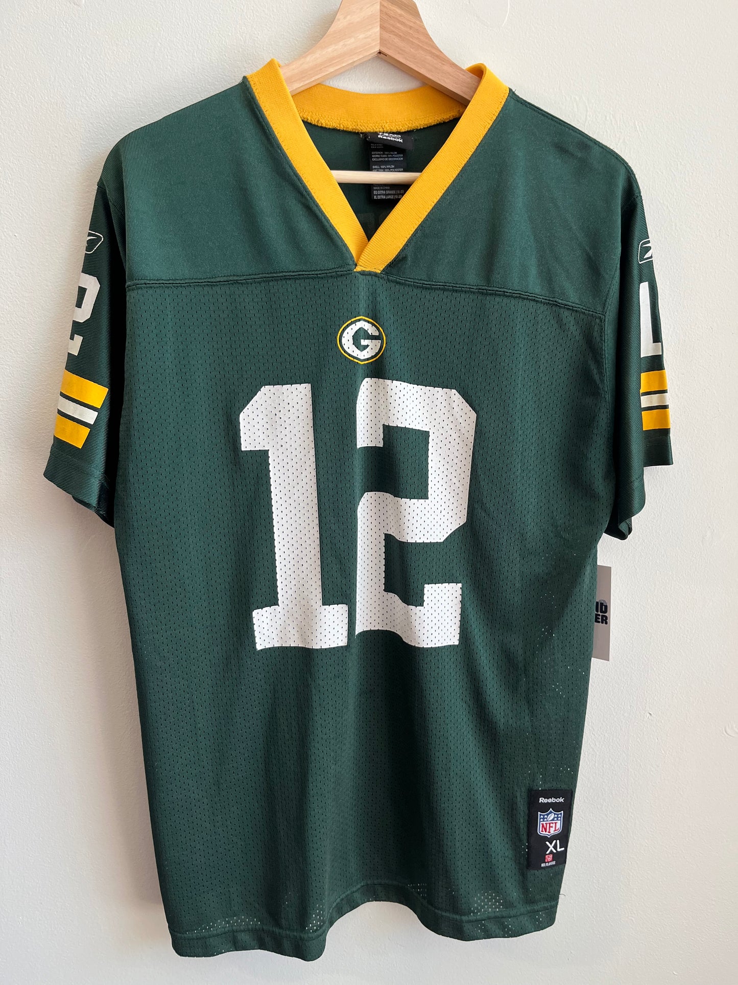 00s Green Bay Packers Aaron Rodgers Home Jersey (Youth XL)