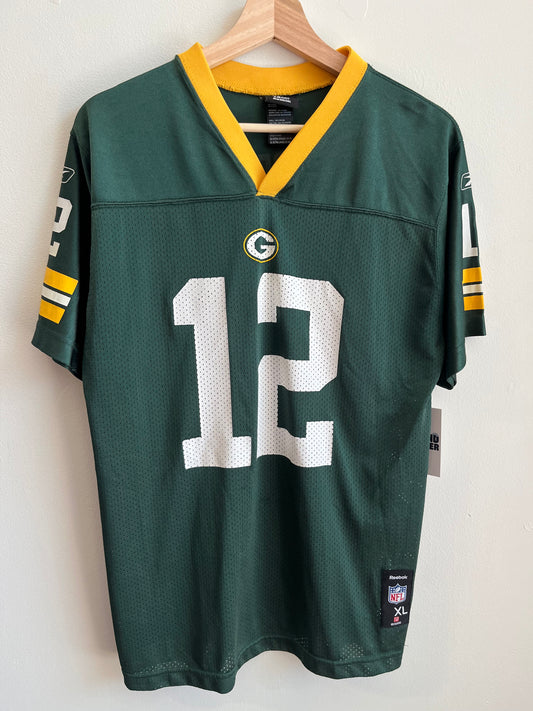 00s Green Bay Packers Aaron Rodgers Home Jersey (Youth XL)
