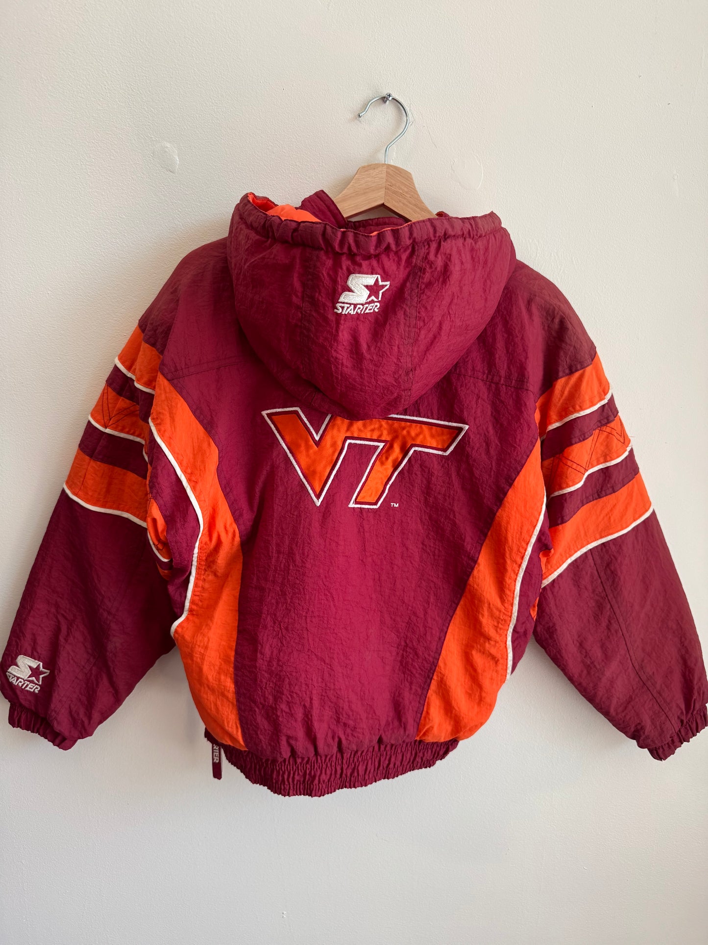 90s Virginia Tech Starter Puffer Jacket (Youth M)