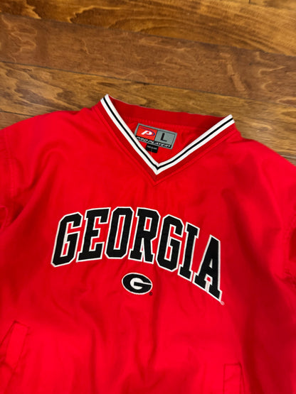 00s Georgia Bulldogs Embroidered Pro Player Windbreaker (XL)