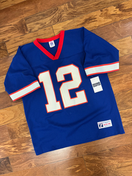 90s Buffalo Bills Jim Kelly #12 Logo 7 Jersey (M)