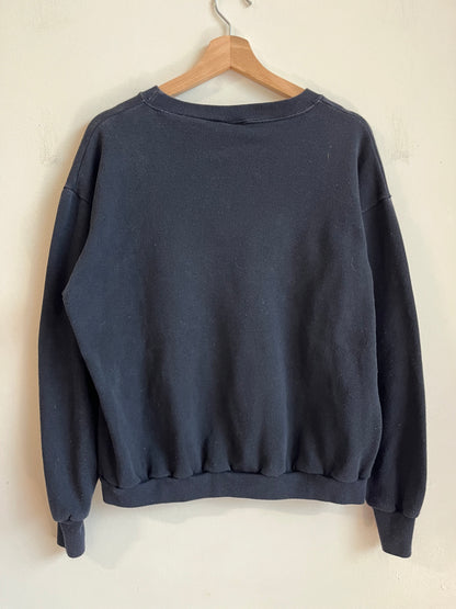 1993 Carolina Panthers Old Cat Black Crewneck (M)