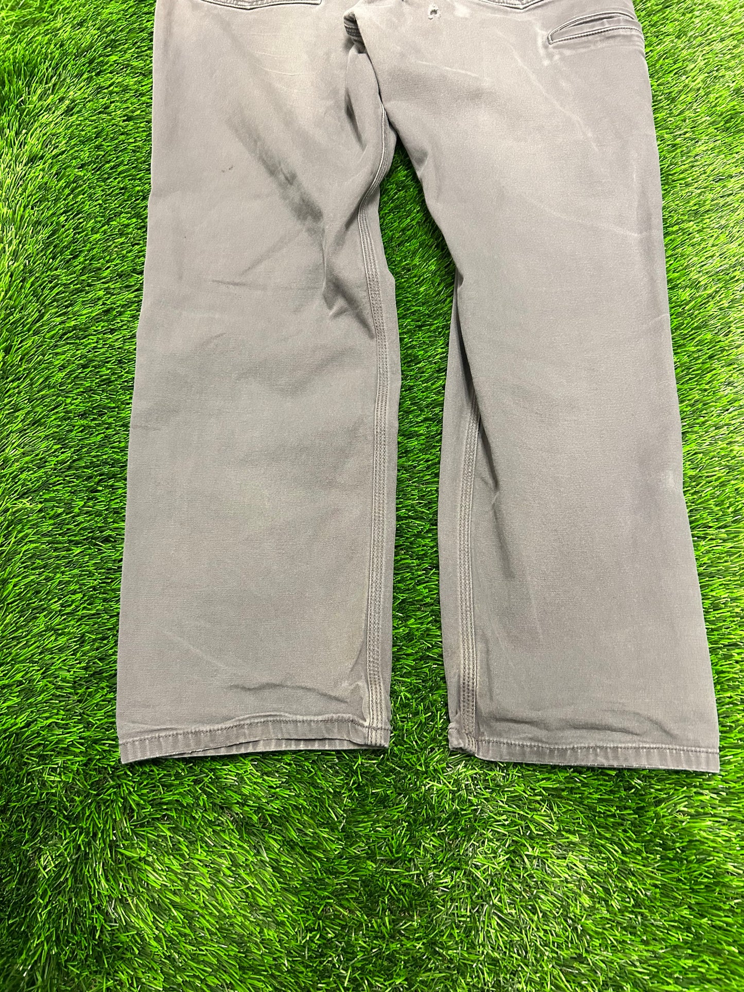 Carhartt Grey Removed Logo Workwear Pants (36 x 32)