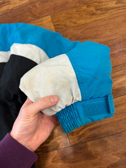 00s Carolina Panthers Reebok Stained Puffer Jacket (XL)