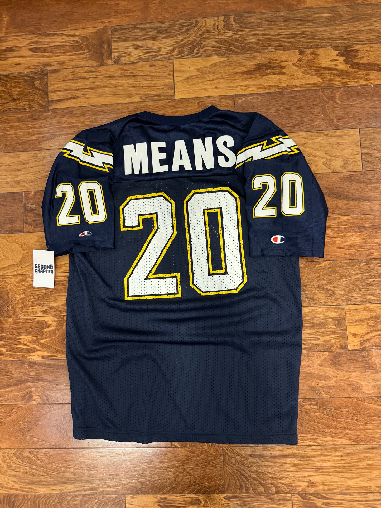 90s San Diego Chargers Natrone Means #20 Champion Jersey (L)