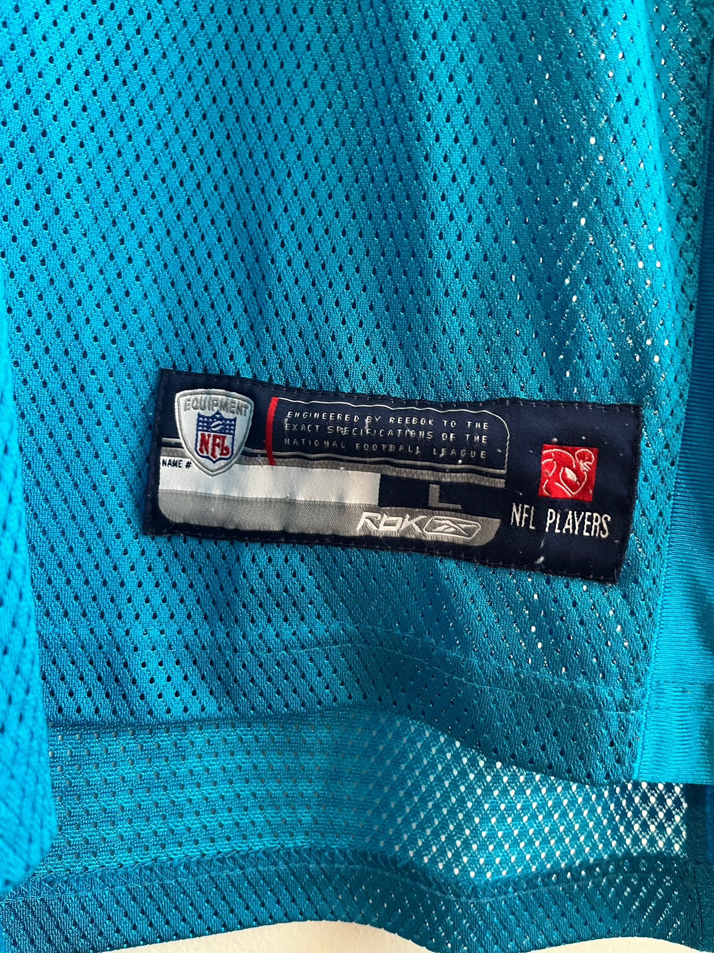 00s Carolina Panthers Jonathan Stewart Blue Reebok Jersey (L)