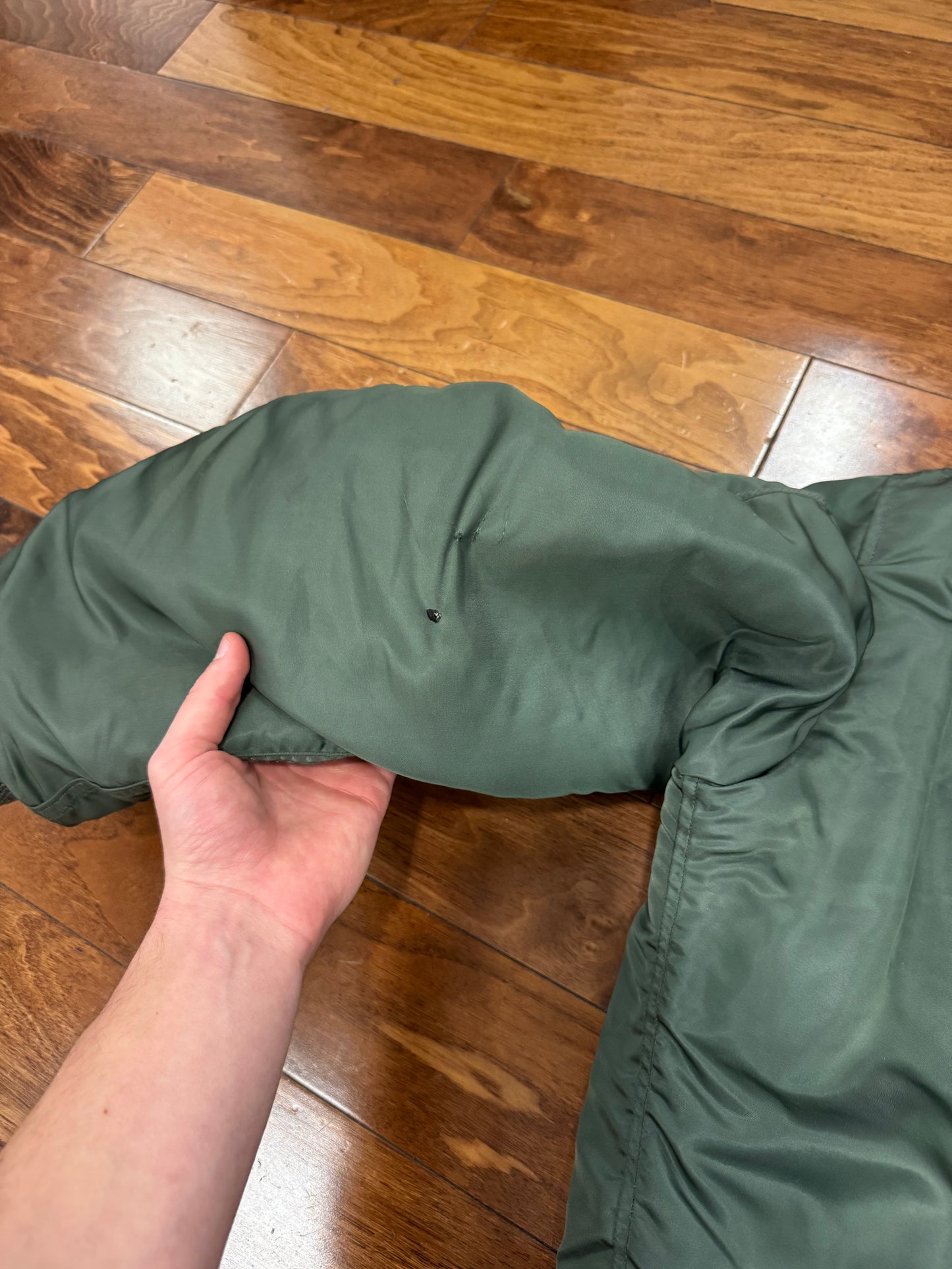 80s Flyer's MA1 Bomber Green Jacket (M)
