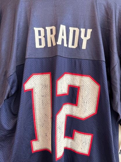 00s New England Patriots Tom Brady NFL Team Apparel Jersey (L)