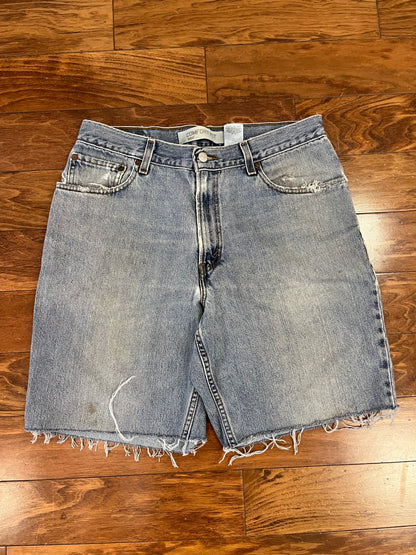 00s Levi's 560 Blue Shorts (34)