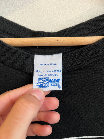 1995 Carolina Panthers Black Salem AOP Tee (XXL)