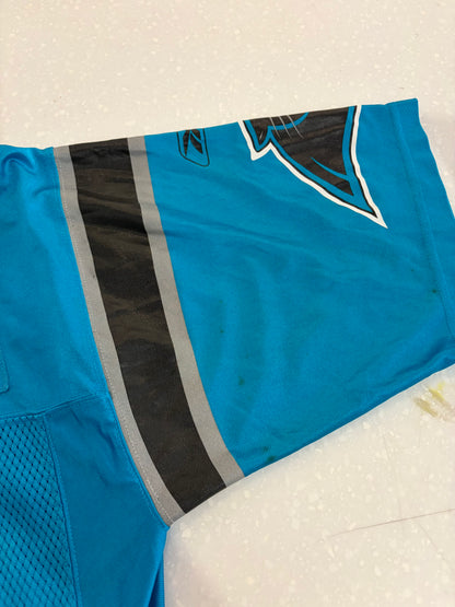 00s Carlina Panthers Dan Morgan Reebok Blue Jersey (M)