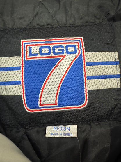 90s Oakland Raiders Vintage Logo 7 Parka Puffer Jacket (M)