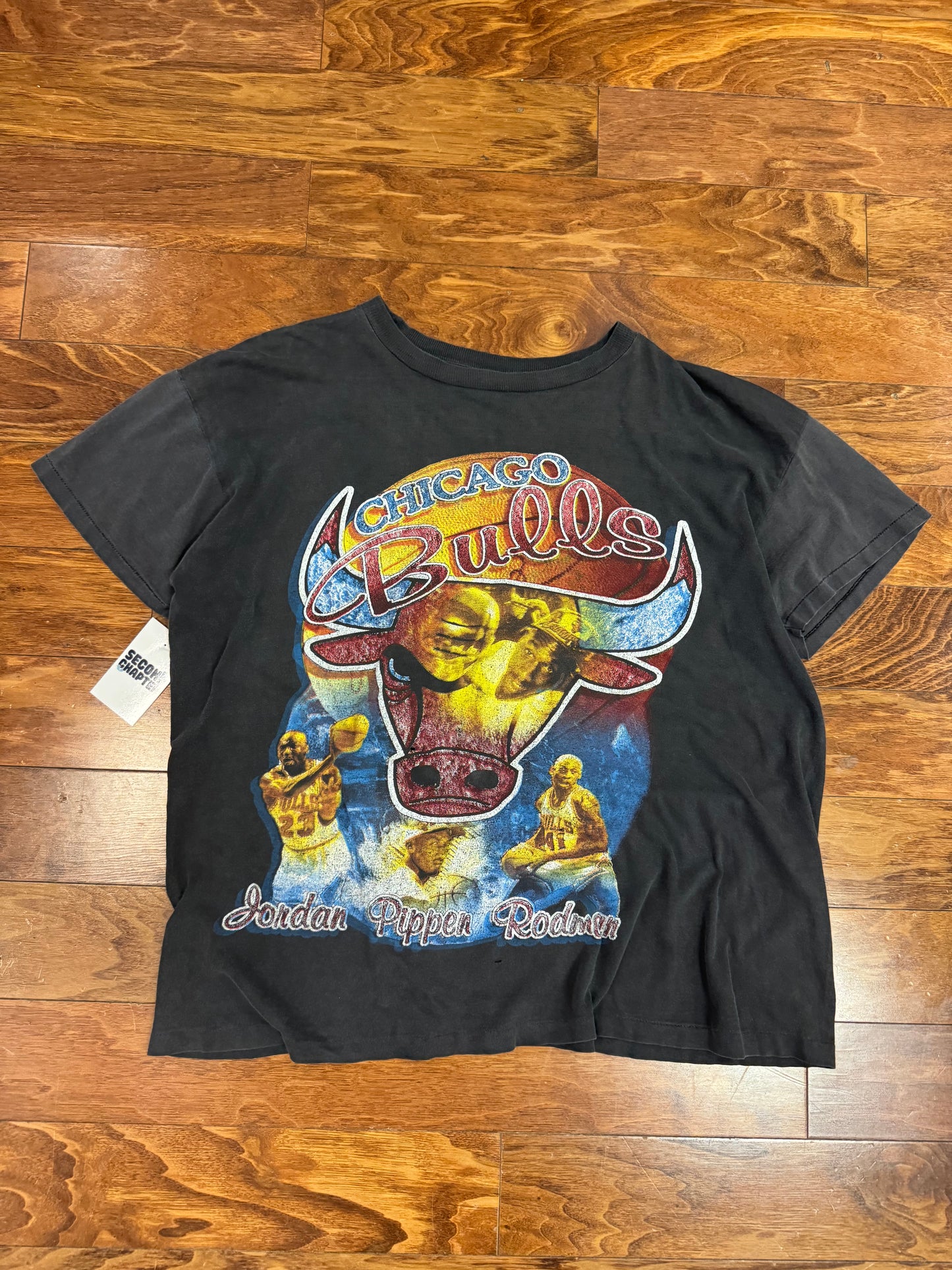 1997 Chicago Bulls "Going For Numbers" Rap Tee (XL)