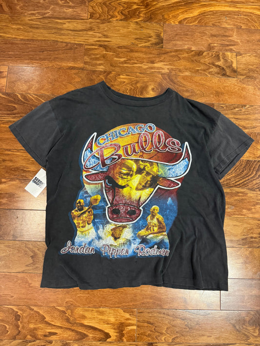 1997 Chicago Bulls "Going For Numbers" Rap Tee (XL)