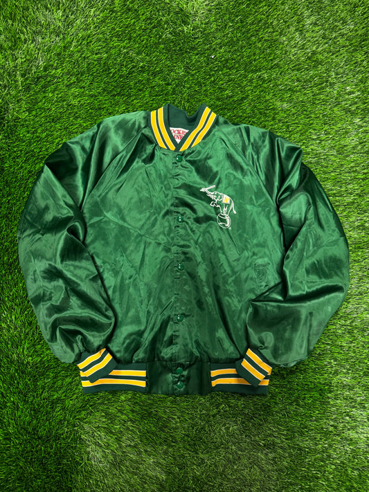 1992 Oakland Athletics Vintage Locker Line Satin Jacket (M)