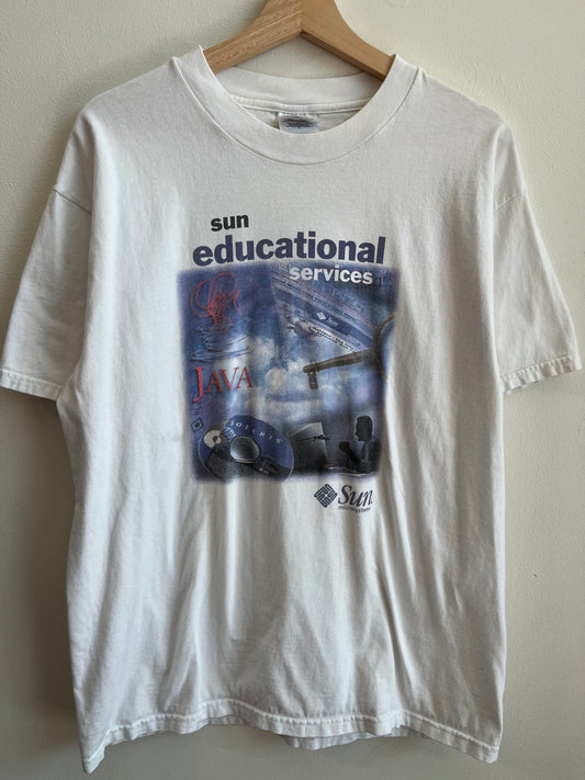 00s Sun Microsystems Java Educational Tech Tee (L)